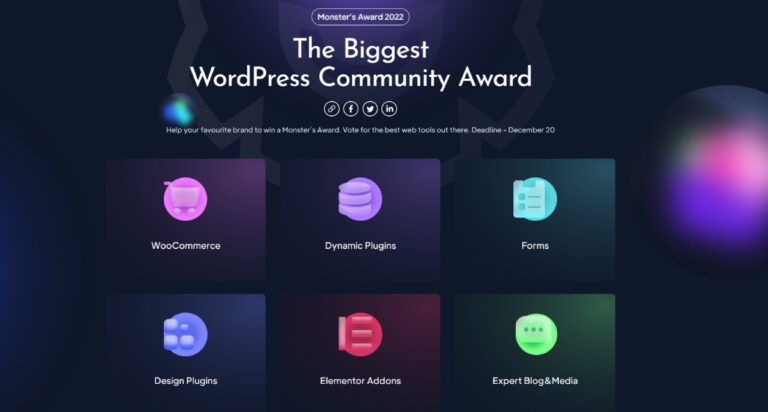 Monster’s Award 2022: BlogVault Has Been Nominated for the Best Backup and Migration WordPress Plugins!