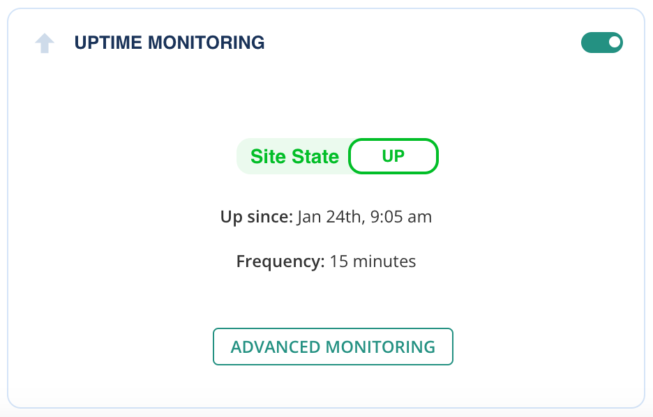 Advanced Monitoring option